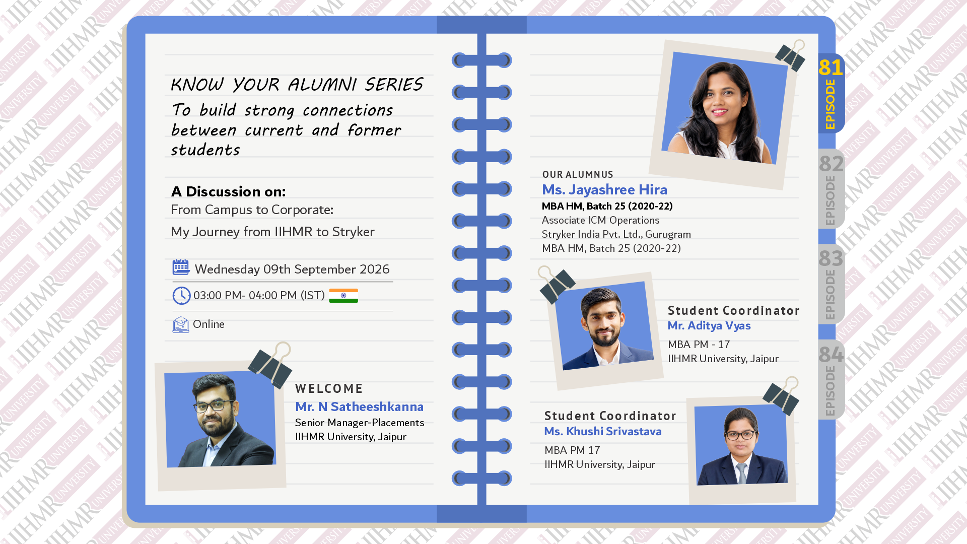 Know Your Alumni Episode 81: From Campus to Corporate&mdash;My Journey from IIHMR to Stryker